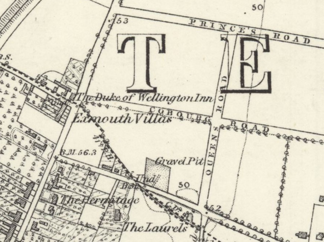 Figure 8 1860s OS map