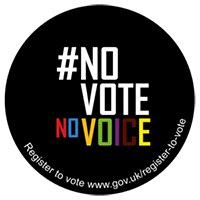 No Vote No Voice logo