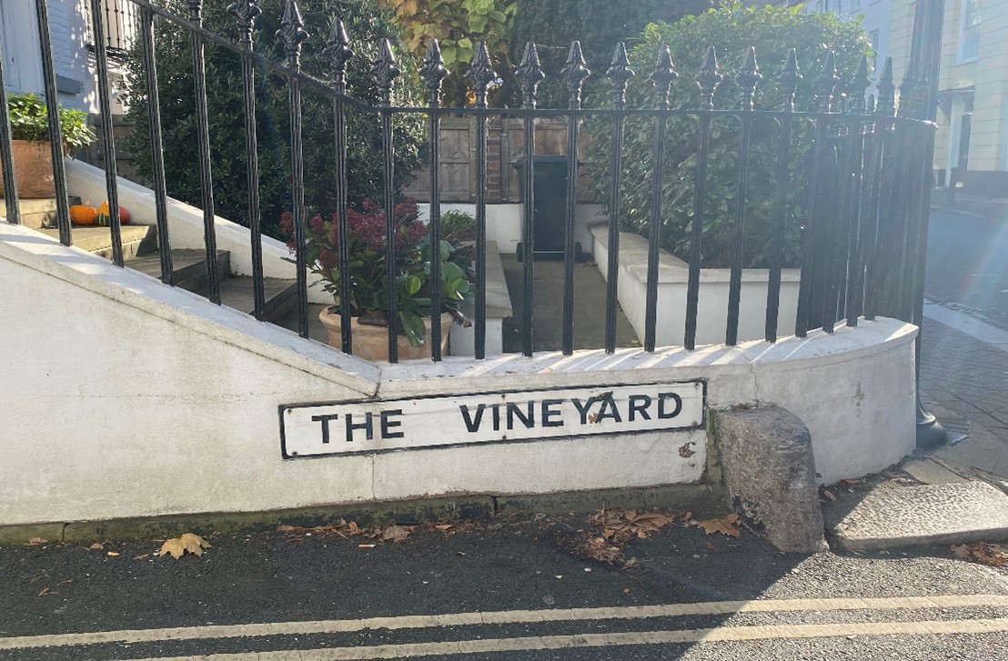 Figure 132 Entrance to the Vineyard from Hill Rise