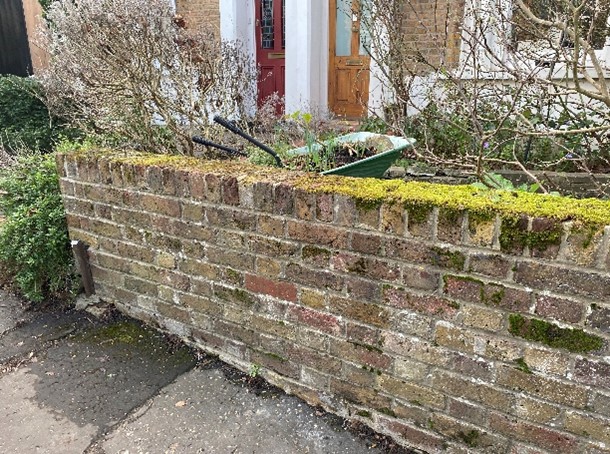 Figure 122 Original brick boundary wall in Chisholm Road