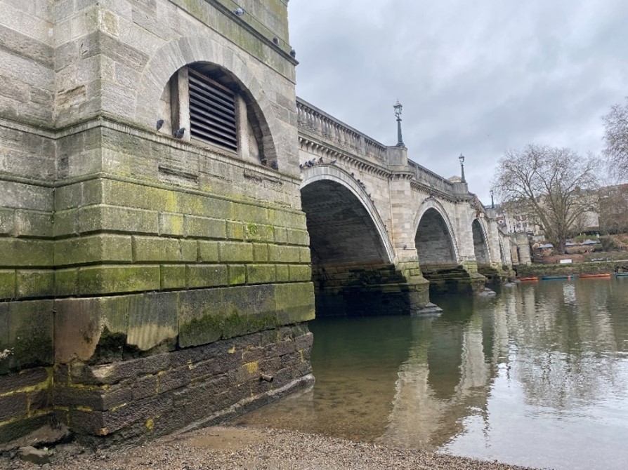Figure 28 View of Richmond Bridge from the Twickenham bank