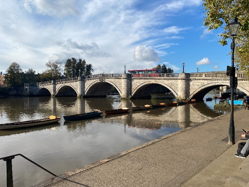 Figure 22 View of Richmond Bridge from the Richmond bank