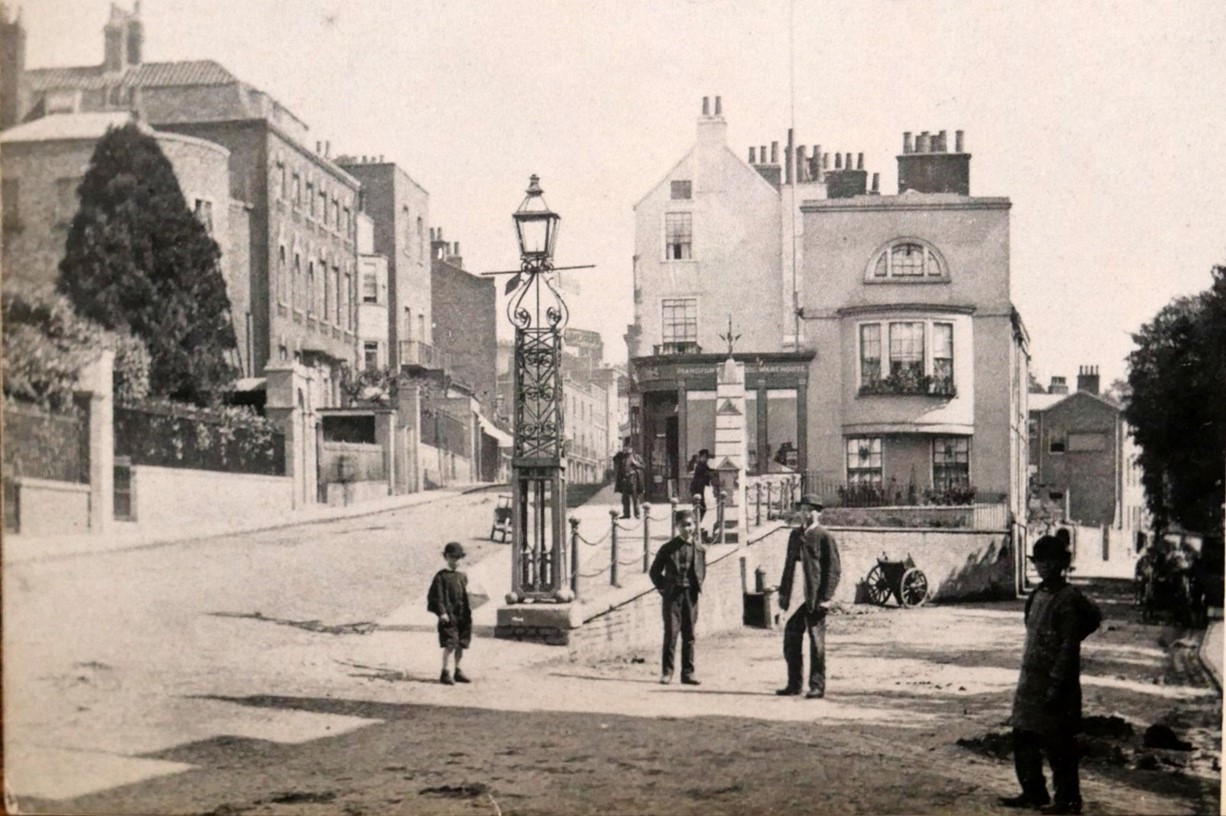 Figure 19 Junction of Hill Rise and Petersham Road c1870
