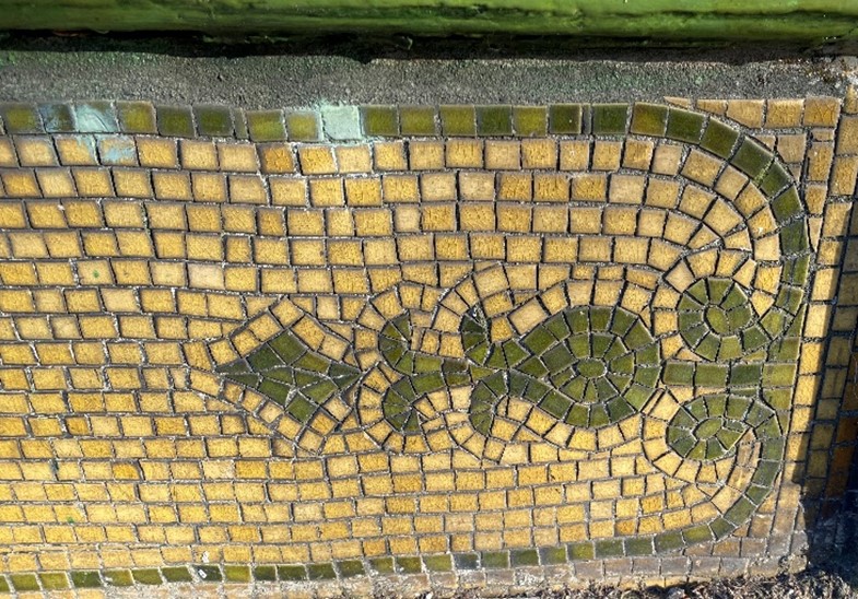 Figure 188 Mosaic detail at 62 Hill Rise
