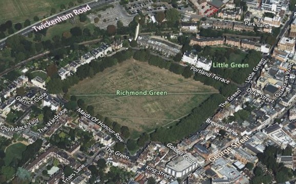 Figure 5 Aerial map of Richmond Green