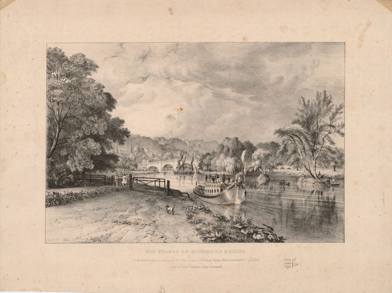 Figure 1 Drawing of Richmond Riverside, 1820s