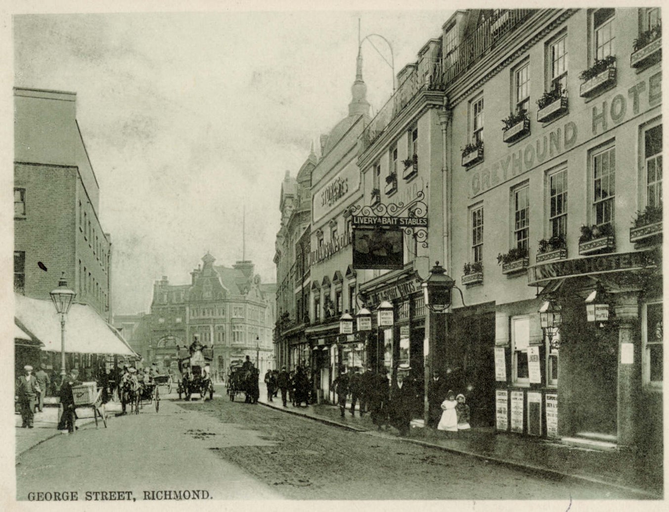 Figure 7  George Street with Greyhound Hotel on the right c.1900