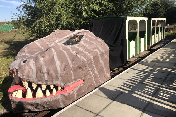 Hampton Kempton Waterworks Railway all set for Family Dinosaur Train weekend