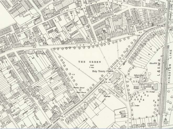 Figure 7: Extract from the 1913 Ordnance Survey Map of Middlesex