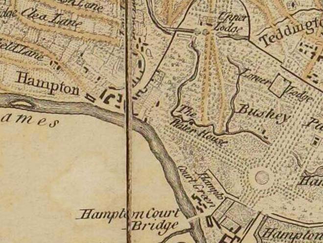 Figure 3: Extract from John Rocque's 'A Map of the county of Middlesex' (1757)