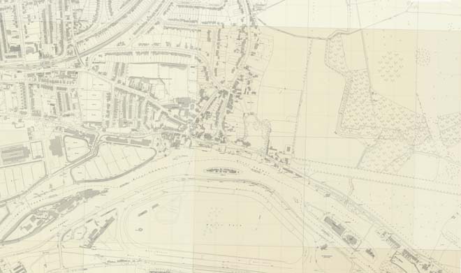 Figure 7: Extract from the 1956 Ordnance Survey National Grid Map