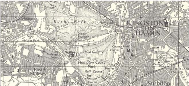 Fig. 16 1954 map, Ordnance Survey. National Library of Scotland