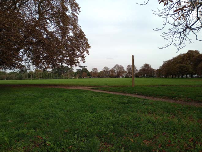 Fig. 20 The Green. View from Hampton Court Road east.