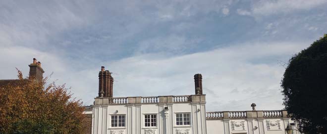 Fig. 70 Tudor-style chimneys on the White House, Campbell Road.