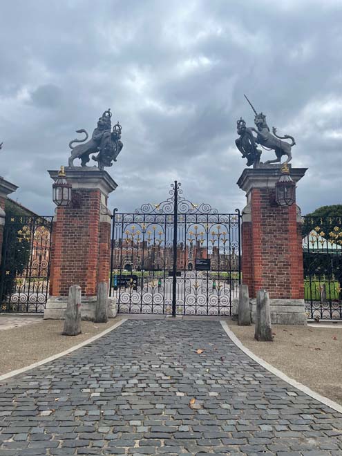 Fig. 86 Main gate (known as Trophy Gate) of Hampton Court Palace