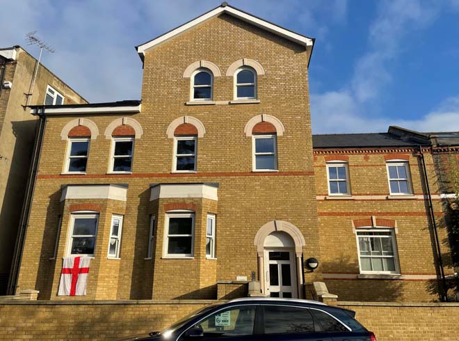 Fig. 11: Lynott House filled in a gap to Queen’s Road and transitons the scale between two groups