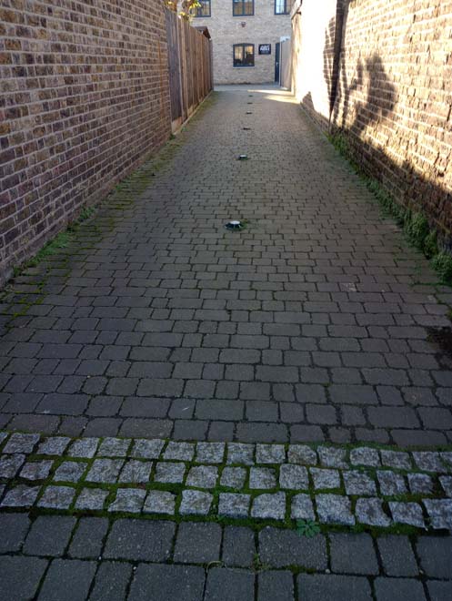 Fig. 69: Historic setts preserved in situ to Messom Mews