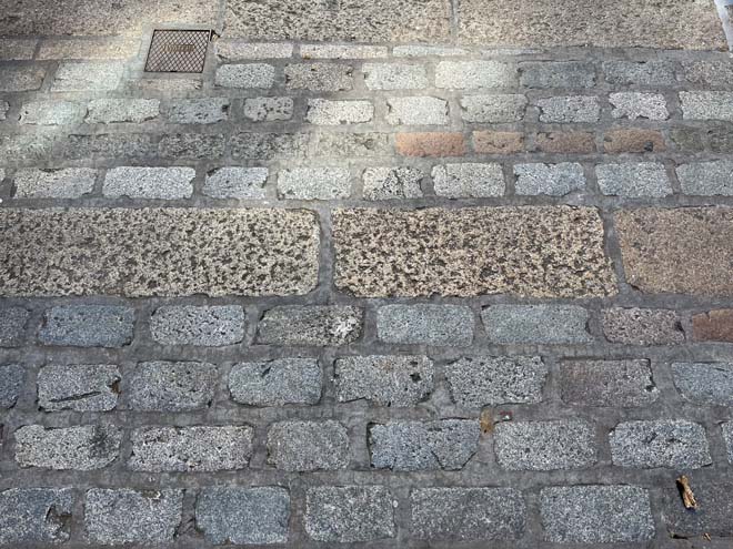 Fig. 170: Surviving stone setts to the library