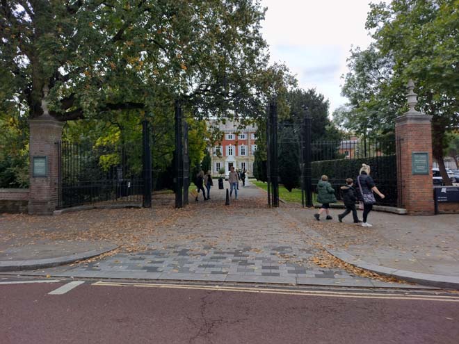 Fig. 176: Front gate to York House