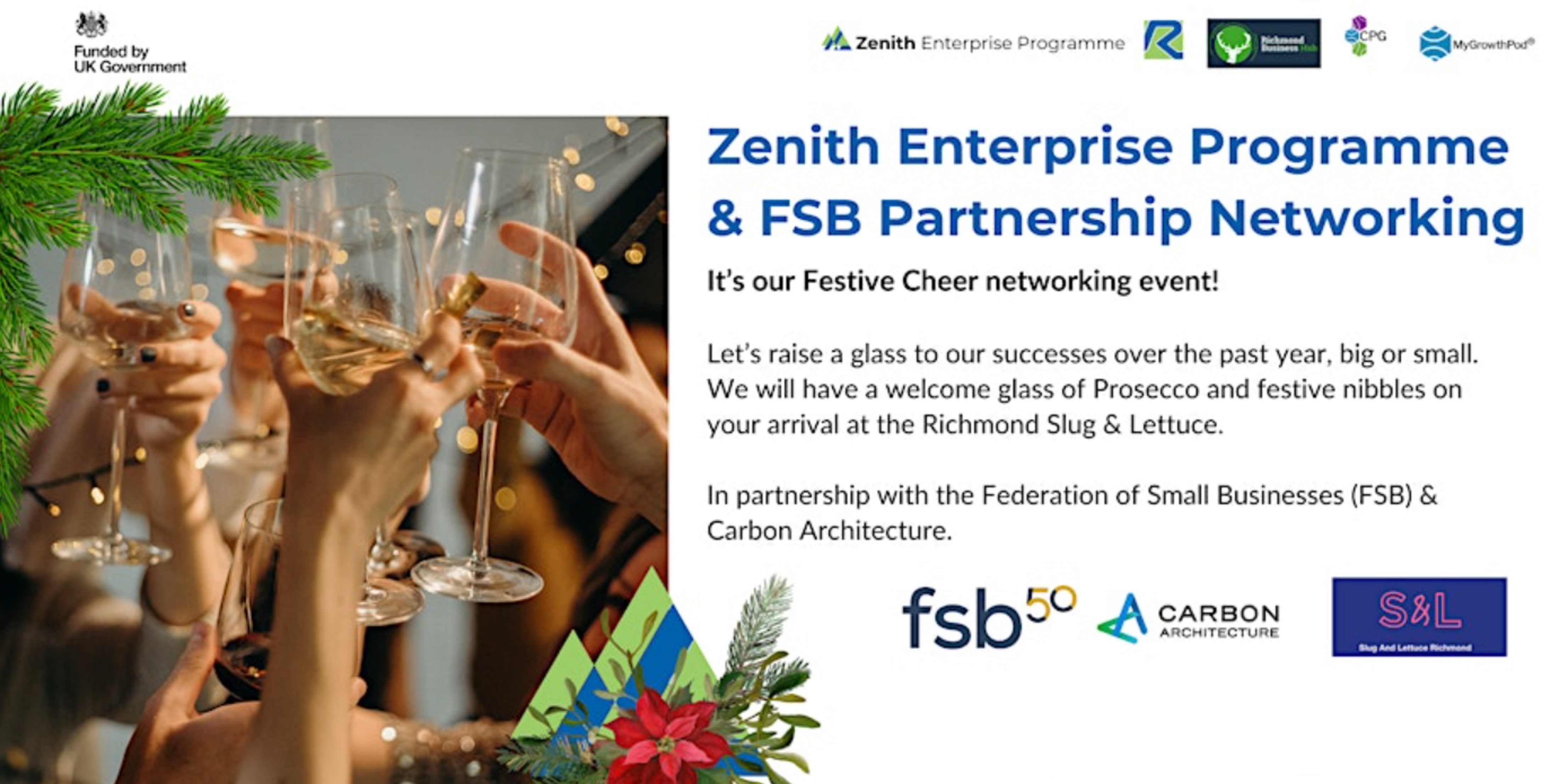 Festive Cheer Networking & FSB SW London | Zenith Enterprise Programme