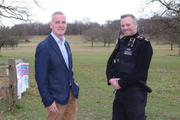 Richmond Council Leader visits Royal Parks Police to see vital work in action  