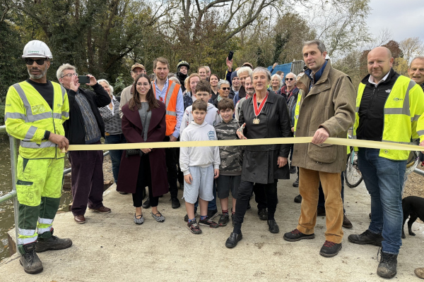 ‘Milestone moment’: residents celebrate return of towpath following major riverbank repairs