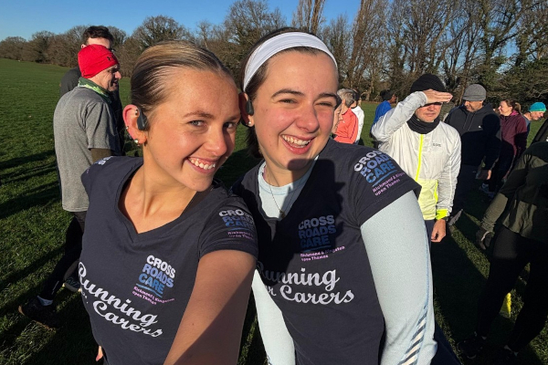Sisters run emotional extra mile for their father and Crossroads Care ahead of London Marathon