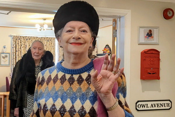 Catwalk at local care home spreads winter warmth